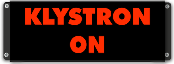 Panneau 'Klystron ON'