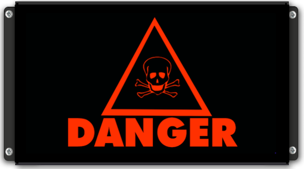Panneau 'Danger Létal'