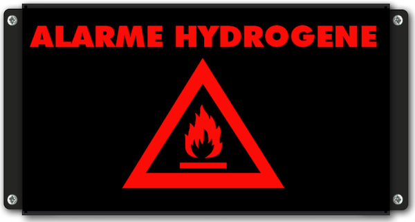 Panneau 'pictogramme lumineux alarme hydrogène'