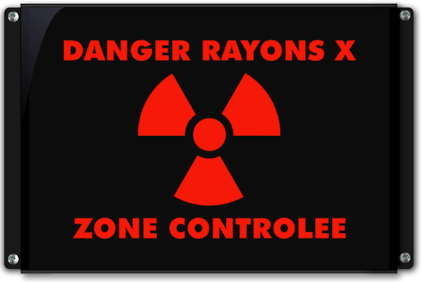 signalisation lumineuseDanger rayons X zone controlee'
