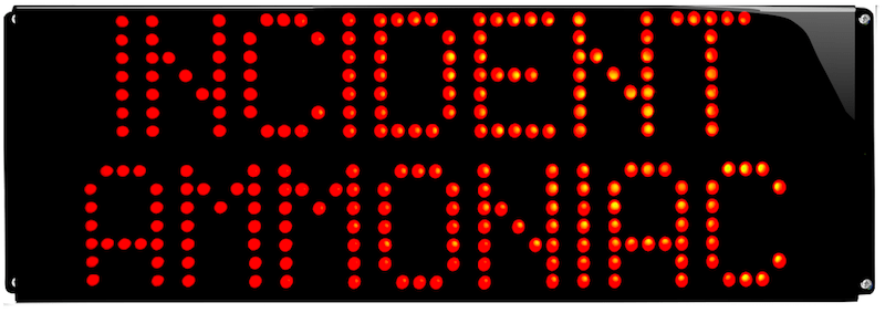 Panneau 'Incident Ammoniac'