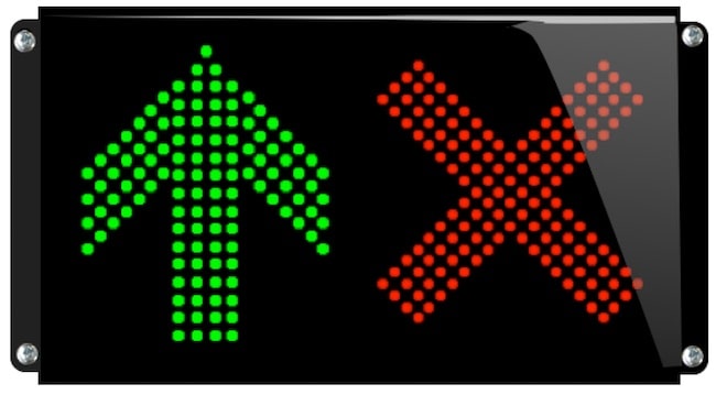 Panneau 'Croix / Flèche'