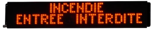 Panneau 'Incendie EI' (Entrée Interdite)