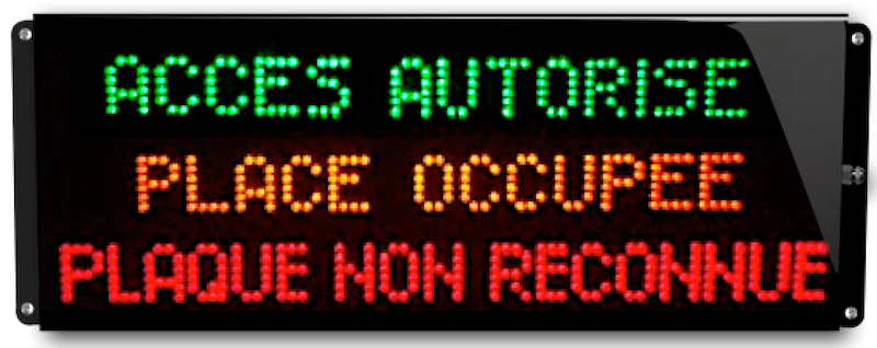 Panneau 'Parking plaques'