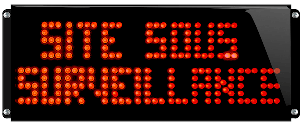 Panneau 'Site sous surveillance'